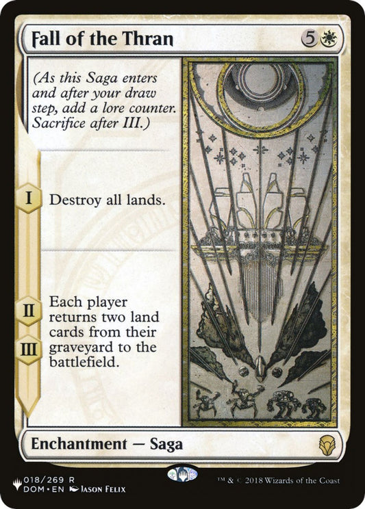 Fall of the Thran - The List Reprints