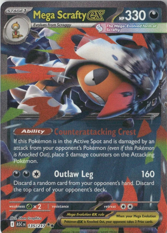 Mega Scrafty ex - 135/217 - ME: Ascended Heroes