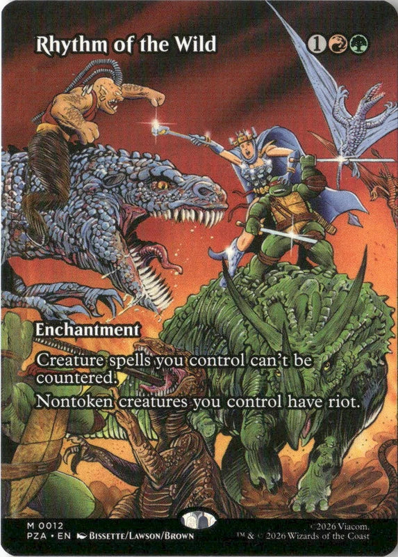 Scan Image | Rhythm of the Wild (Borderless) - Teenage Mutant Ninja Turtles Source Material | [845E8BB7]