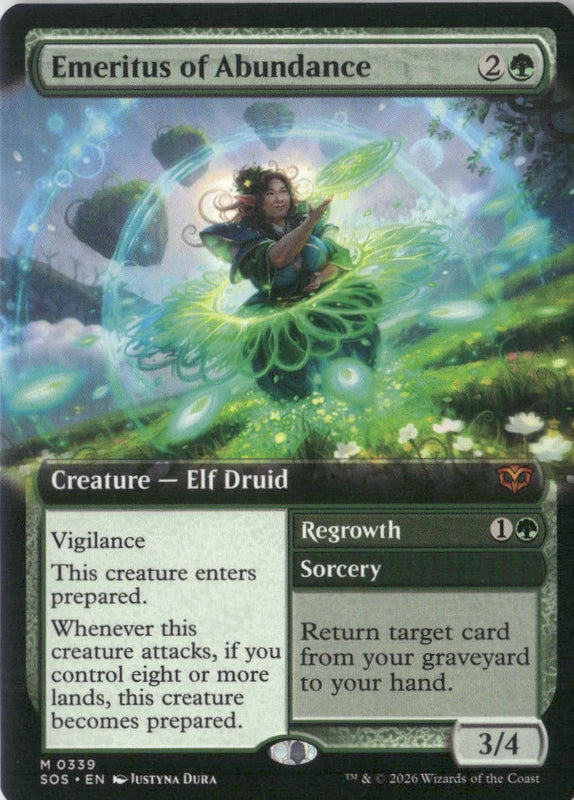 Scan Image | Emeritus of Abundance (Extended Art) - Secrets of Strixhaven | [5957C3DB]