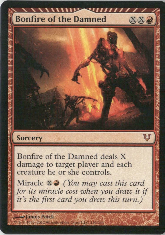 Scan Image | Bonfire of the Damned - Avacyn Restored | [3C55AC45]