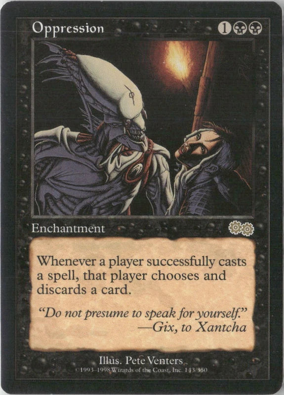 Scan Image | Oppression - Urza's Saga | [2996F49F]