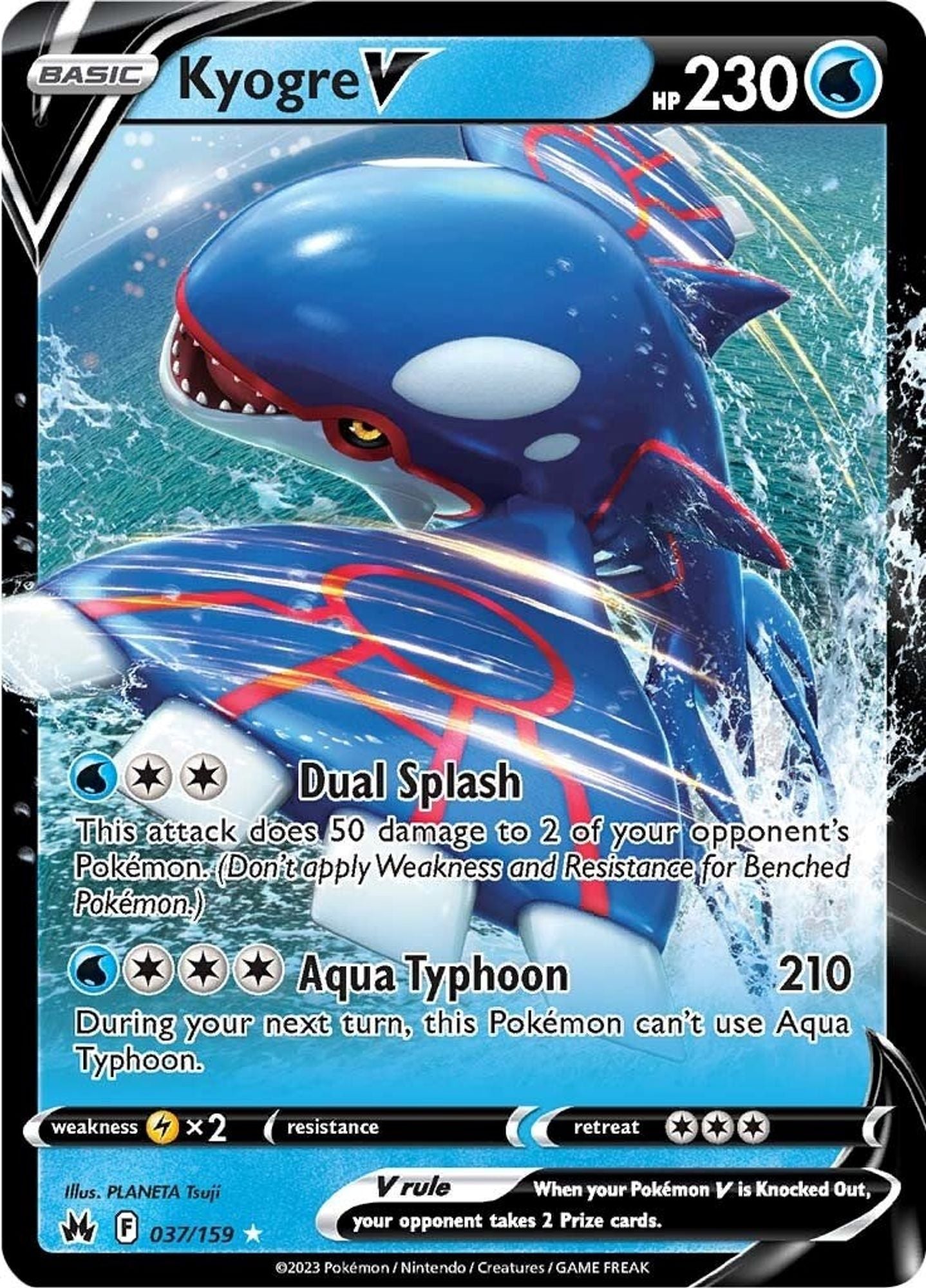 Kyogre V - SWSH: Crown Zenith