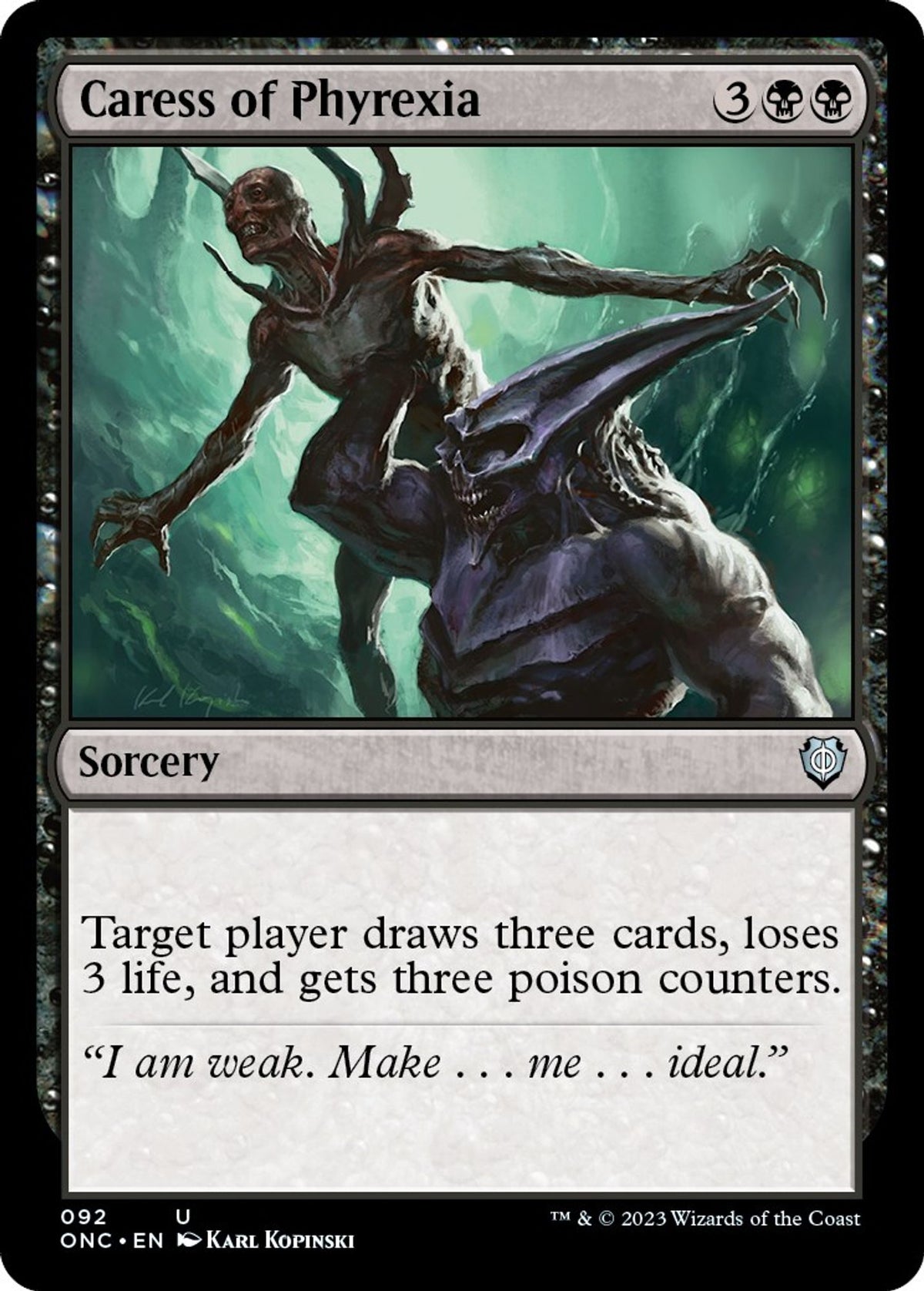 Caress of Phyrexia - Commander: Phyrexia: All Will Be One