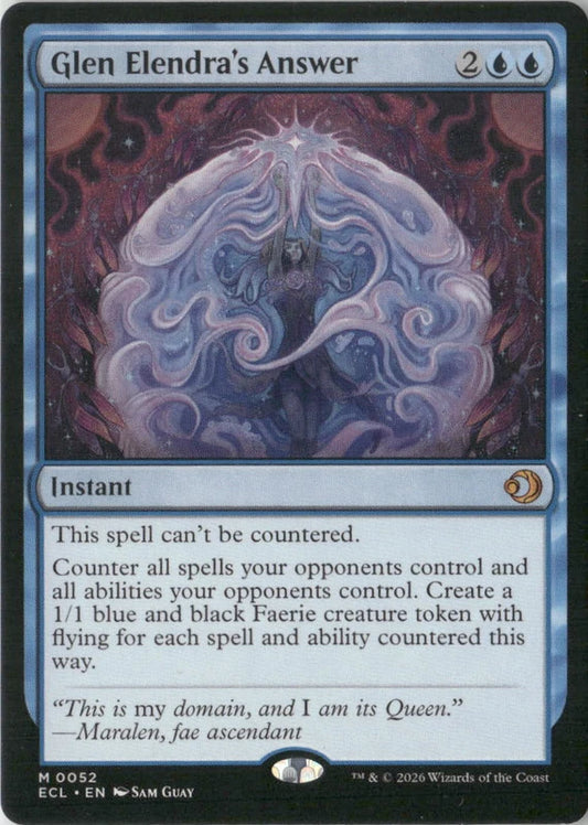 Scan Image | Glen Elendra's Answer - Lorwyn Eclipsed | [47DE16B6]