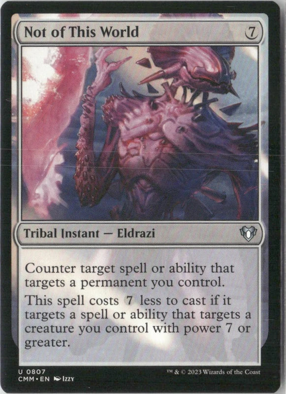 Scan Image | Not of This World - Commander Masters | [022DA87E]