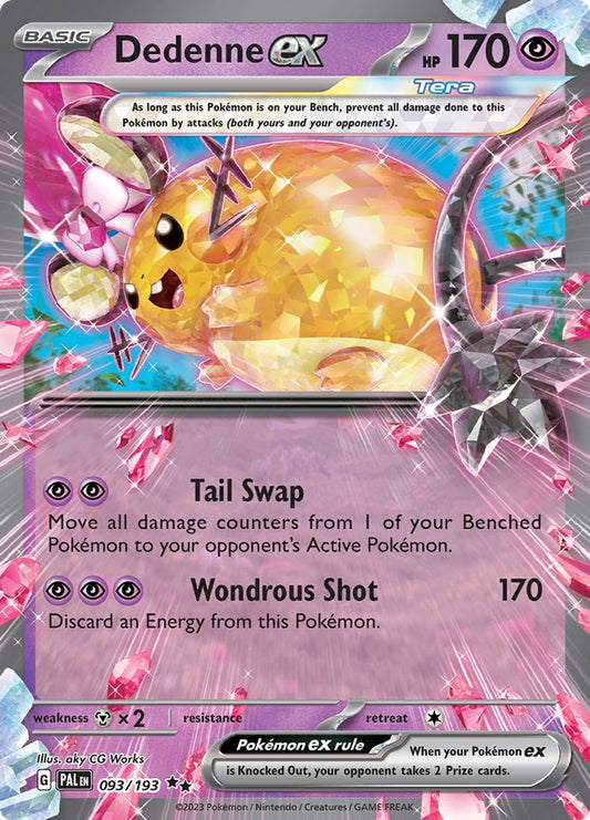Dedenne ex - 093/193 - SV02: Paldea Evolved