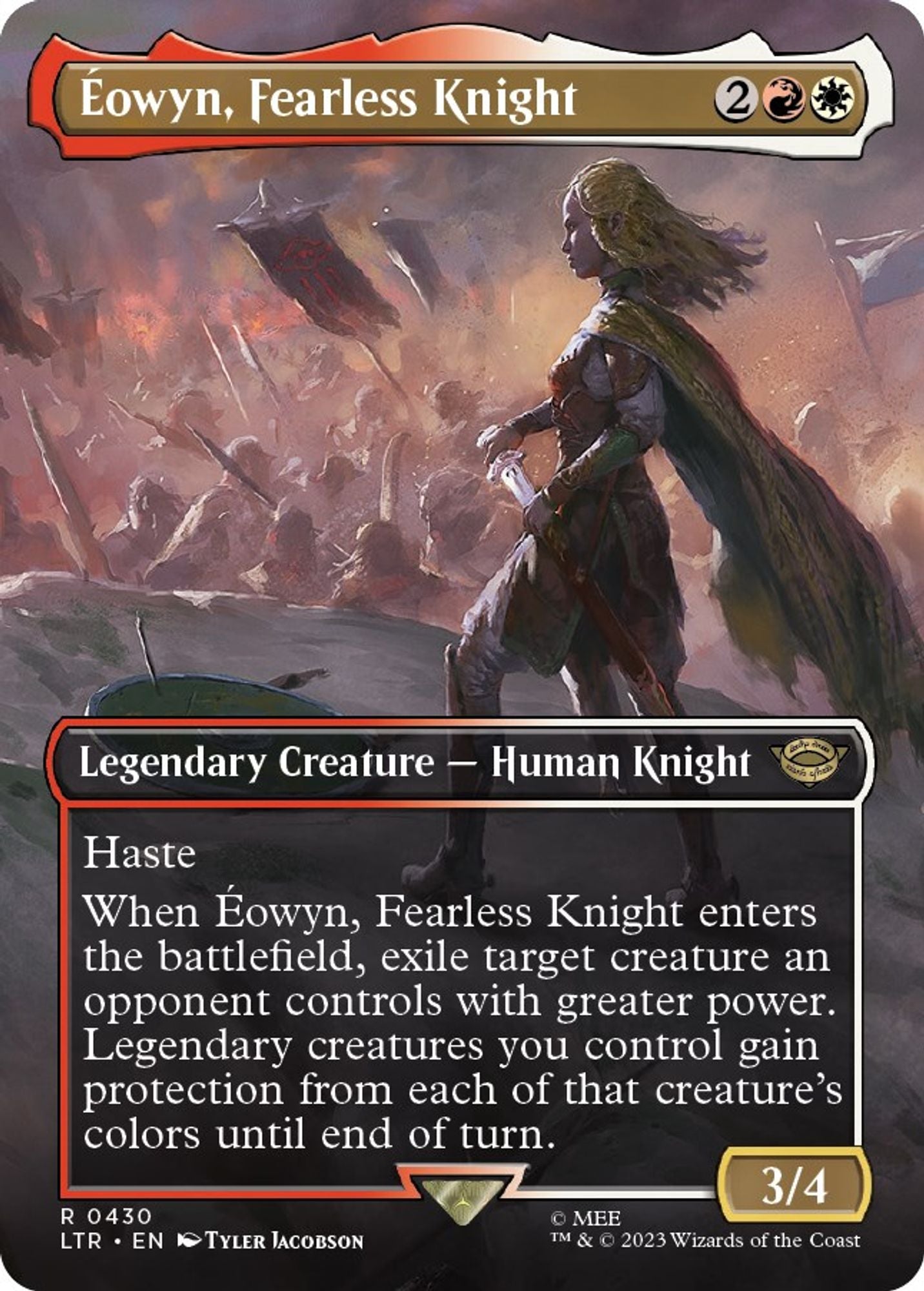 Eowyn, Fearless Knight (Borderless) - Universes Beyond: The Lord of the Rings: Tales of Middle-earth