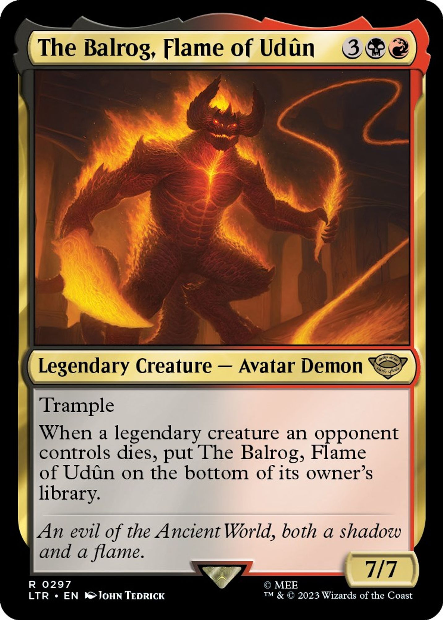 The Balrog, Flame of Udun - Universes Beyond: The Lord of the Rings: Tales of Middle-earth