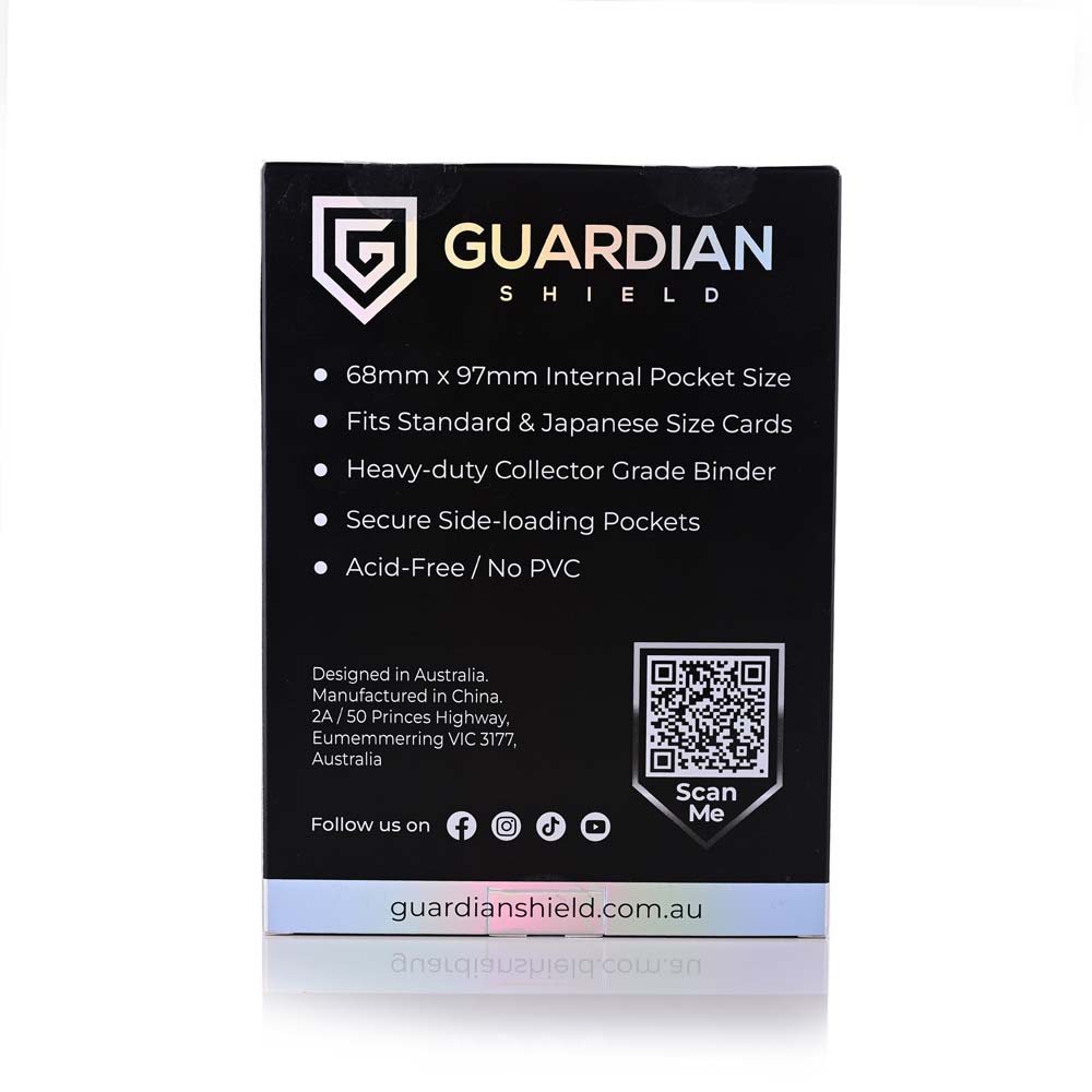 GUARDIAN SHIELD  4 Pocket Binder Black