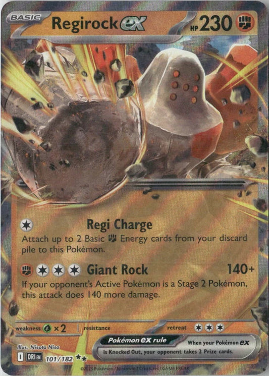 Regirock ex - 101/182 - SV10: Destined Rivals