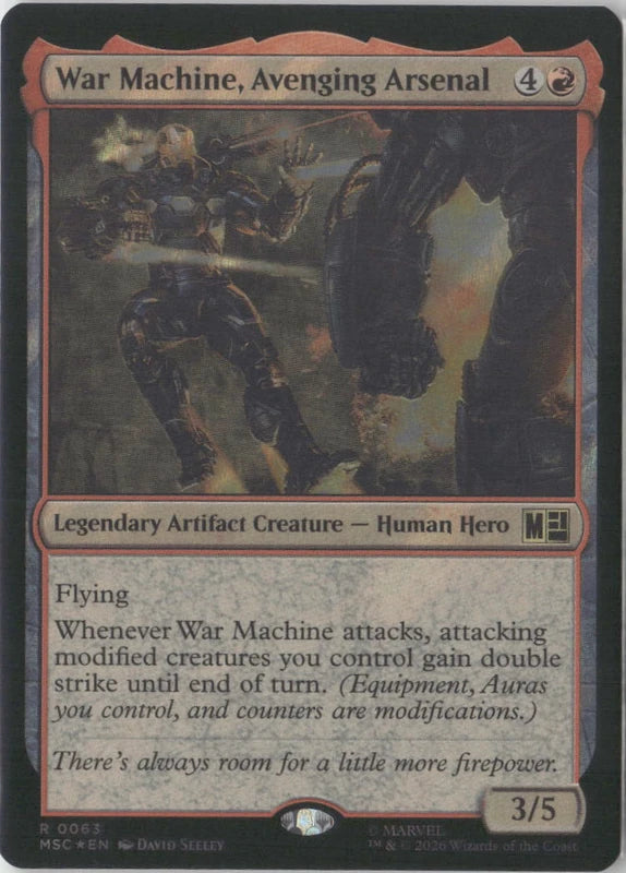 Scan Image | War Machine, Avenging Arsenal - Commander: Marvel Super Heroes | [3B190E12]