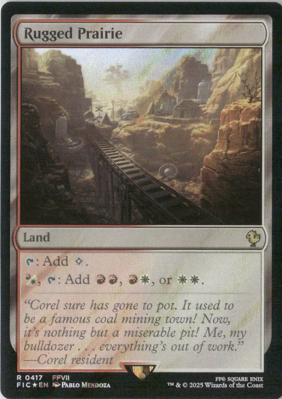 Scan Image | Rugged Prairie (Surge Foil) - Commander: FINAL FANTASY | [843D9236]
