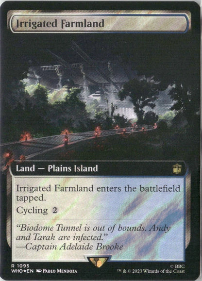 Scan Image | Irrigated Farmland (Extended Art) (Surge Foil) - Universes Beyond: Doctor Who | [718BC84E]