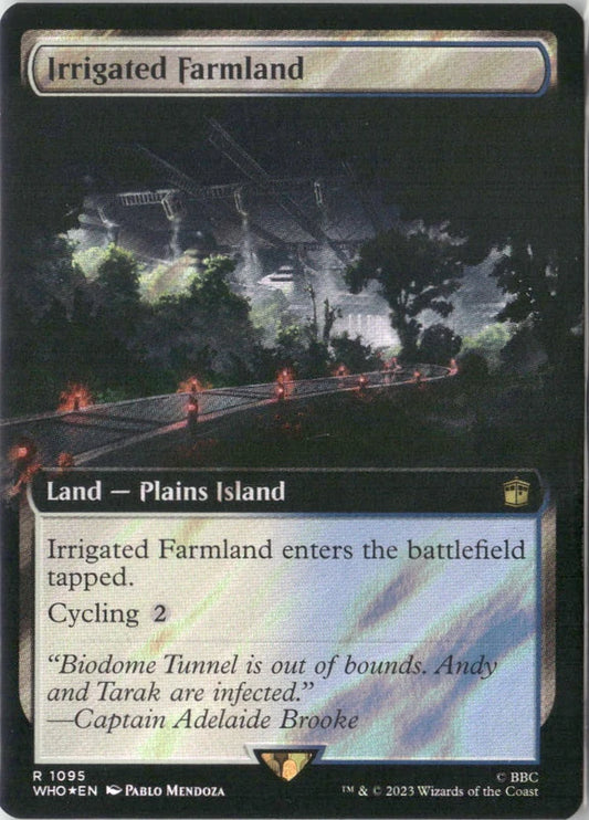 Scan Image | Irrigated Farmland (Extended Art) (Surge Foil) - Universes Beyond: Doctor Who | [718BC84E]