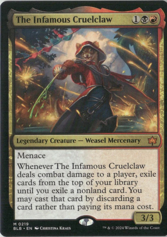 Scan Image | The Infamous Cruelclaw - Bloomburrow | [ABF0CD0B]