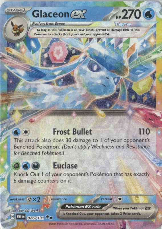 Glaceon ex - 026/131 - SV: Prismatic Evolutions