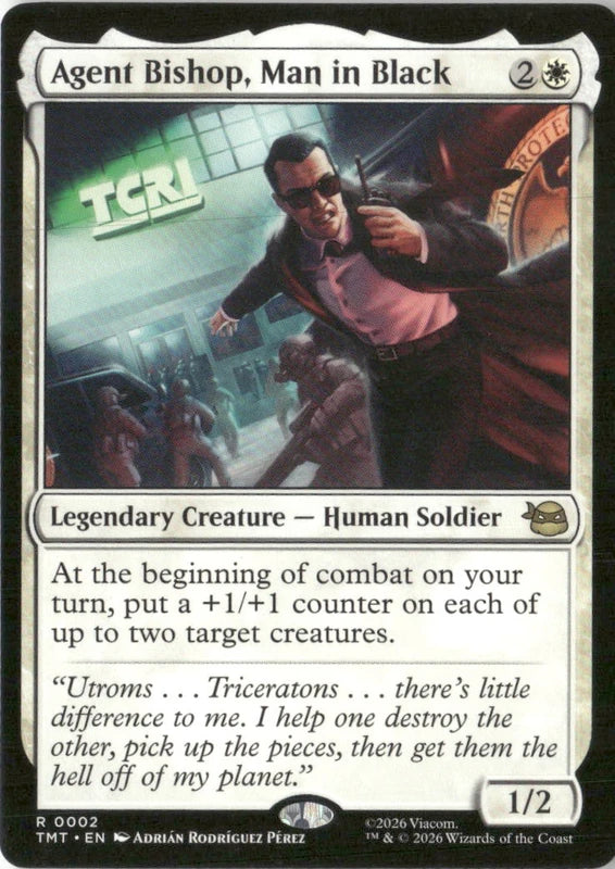 Agent Bishop, Man in Black - Teenage Mutant Ninja Turtles