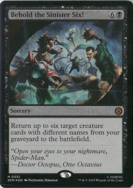 Scan Image | Behold the Sinister Six! - Prerelease Cards | [9C476CC8]