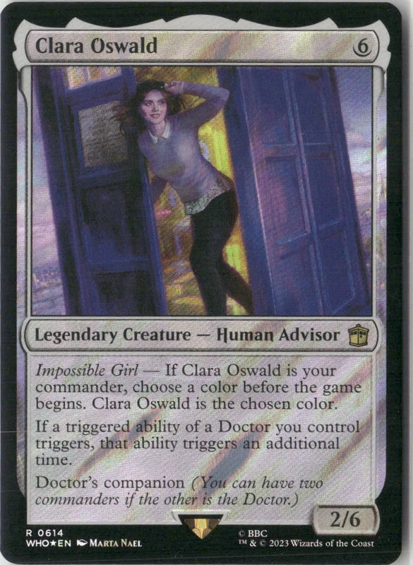 Scan Image | Clara Oswald (Surge Foil) - Universes Beyond: Doctor Who | [DC3B94ED]