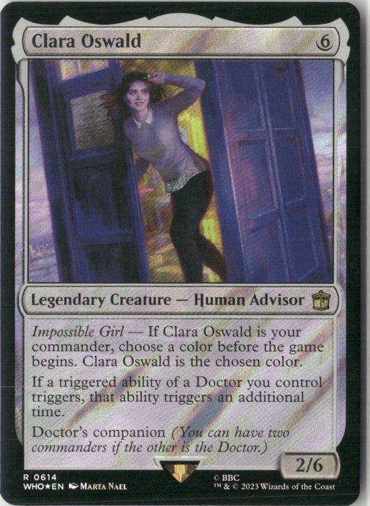 Scan Image | Clara Oswald (Surge Foil) - Universes Beyond: Doctor Who | [DC3B94ED]