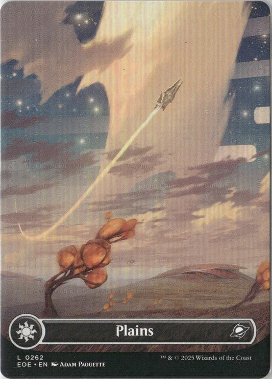 Scan Image | Plains (0367) (Borderless) (Galaxy Foil) - Edge of Eternities | [C5F60CF5]