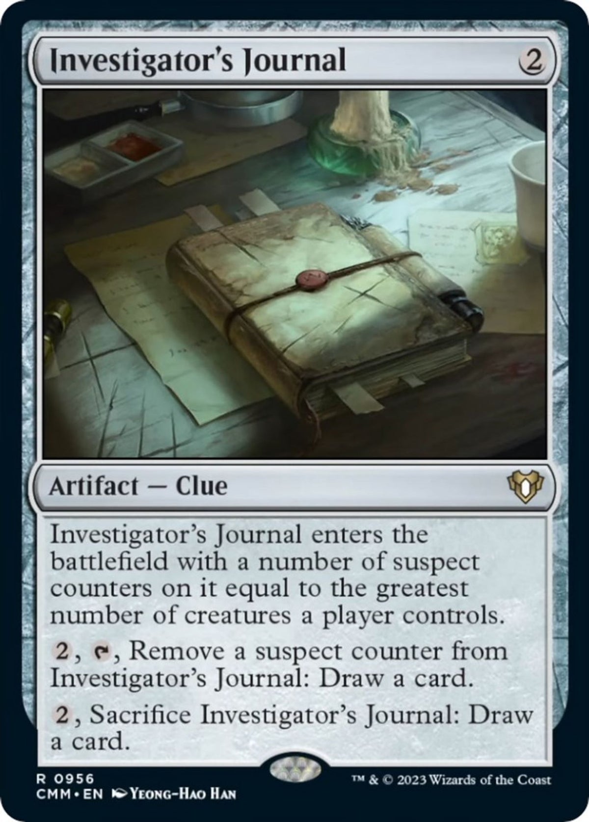 Investigator's Journal - Commander Masters