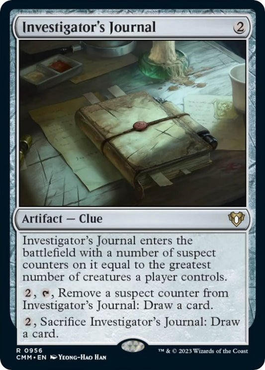 Investigator's Journal - Commander Masters