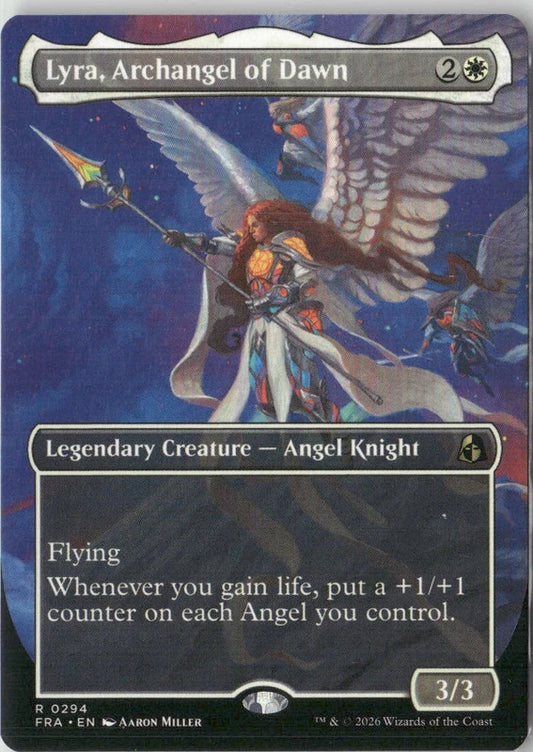 Scan Image | Lyra, Archangel of Dawn (Borderless) - Reality Fracture | [D968B607]
