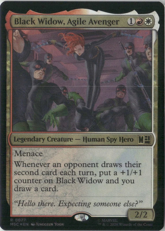 Scan Image | Black Widow, Agile Avenger (Surge Foil) - Commander: Marvel Super Heroes | [3FF46CED]