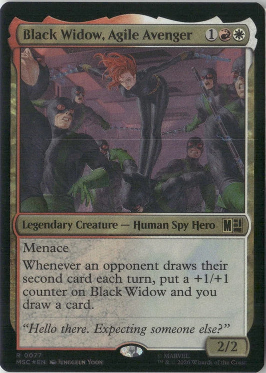 Scan Image | Black Widow, Agile Avenger (Surge Foil) - Commander: Marvel Super Heroes | [3FF46CED]