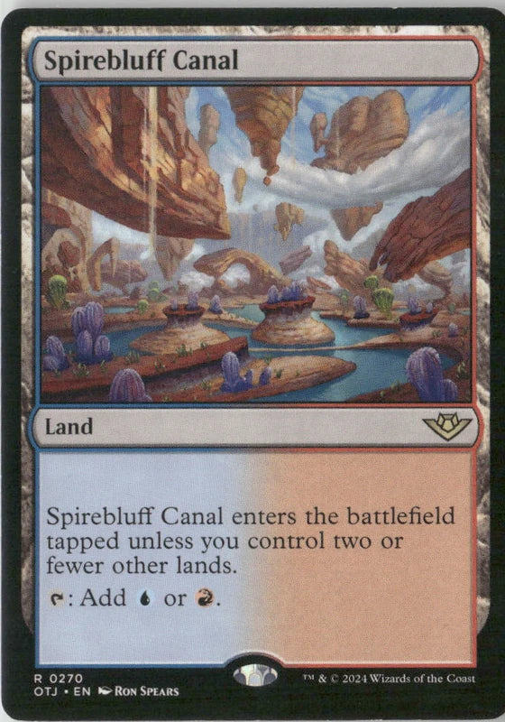 Scan Image | Spirebluff Canal - Outlaws of Thunder Junction | [FCCD11AA]