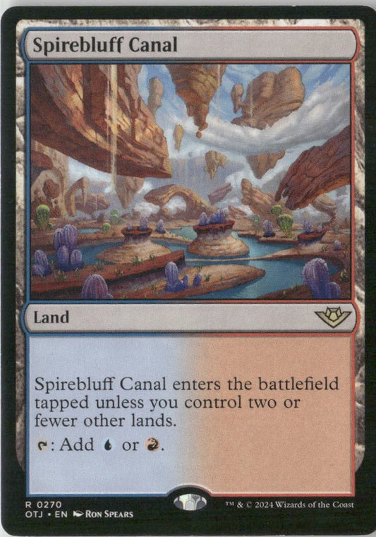 Scan Image | Spirebluff Canal - Outlaws of Thunder Junction | [FCCD11AA]
