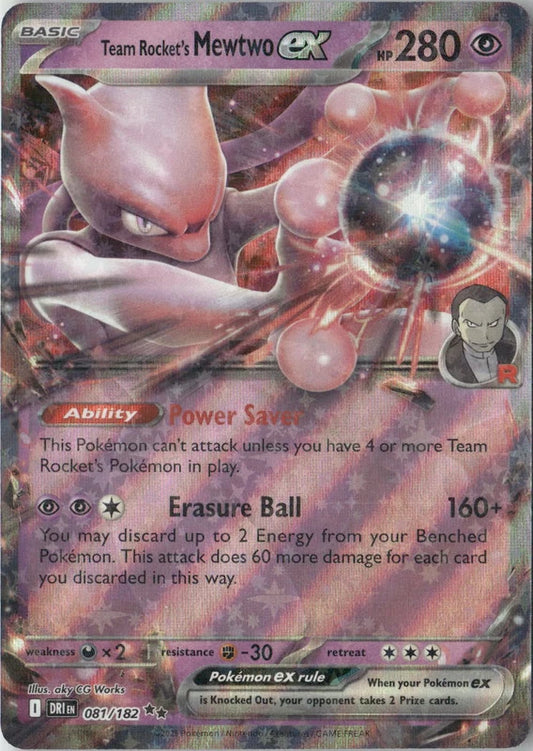 Team Rocket's Mewtwo ex - 081/182 - SV10: Destined Rivals