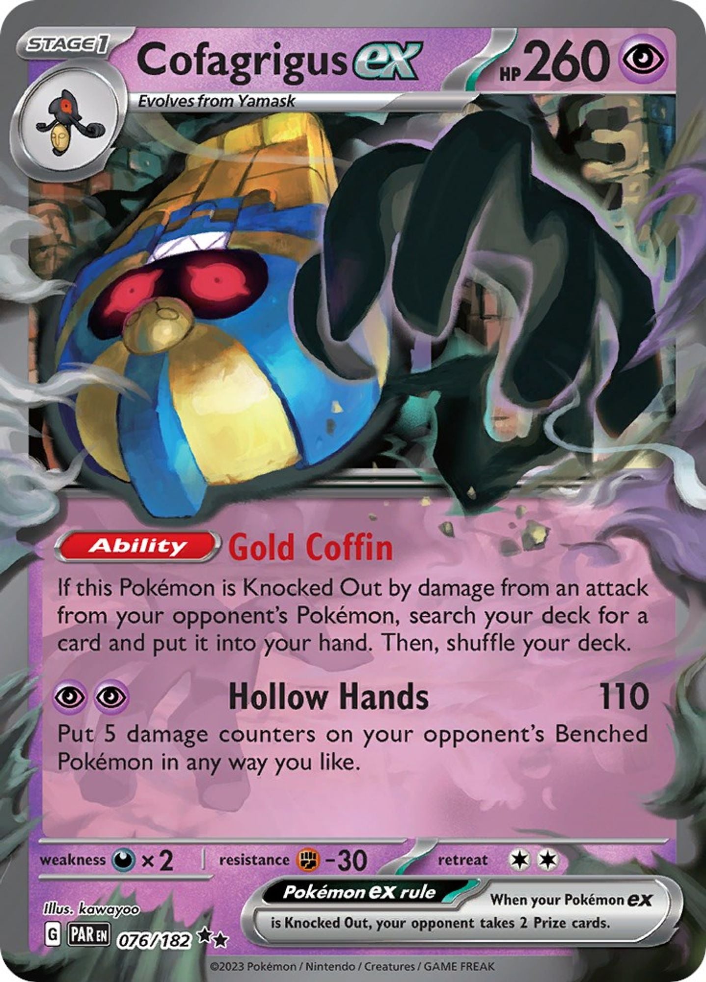 Cofagrigus ex - SV04: Paradox Rift