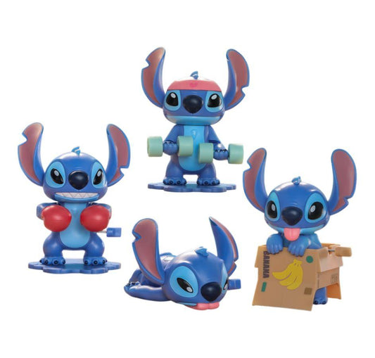 Lilo & Stitch - Stitch Galactic Ace Wind-Up Toy Blind Box Figures (Display of 4)
