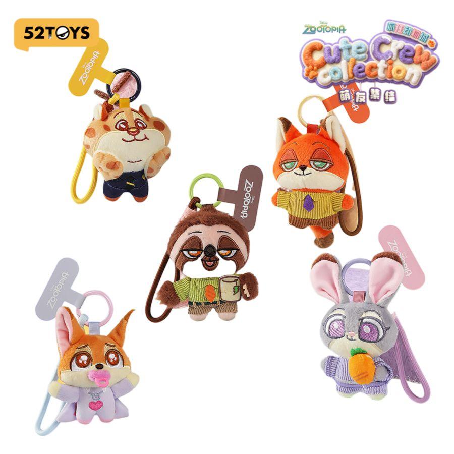 Zootopia - Cute Crew Phone Strap Blind Box Plush (Display of 4)