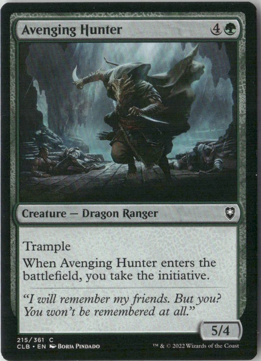 Scan Image | Avenging Hunter - Commander Legends: Battle for Baldur's Gate | [258F1F71]