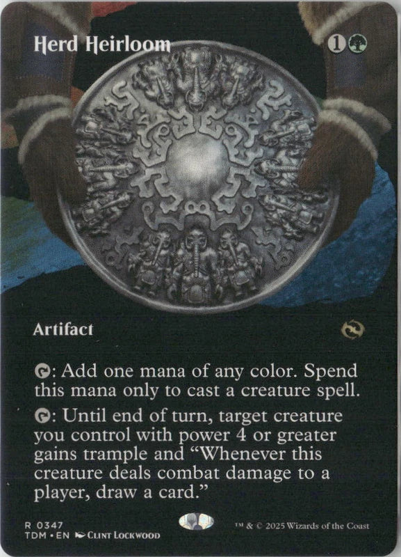 Scan Image | Herd Heirloom (Borderless) - Tarkir: Dragonstorm | [5B41BA52]