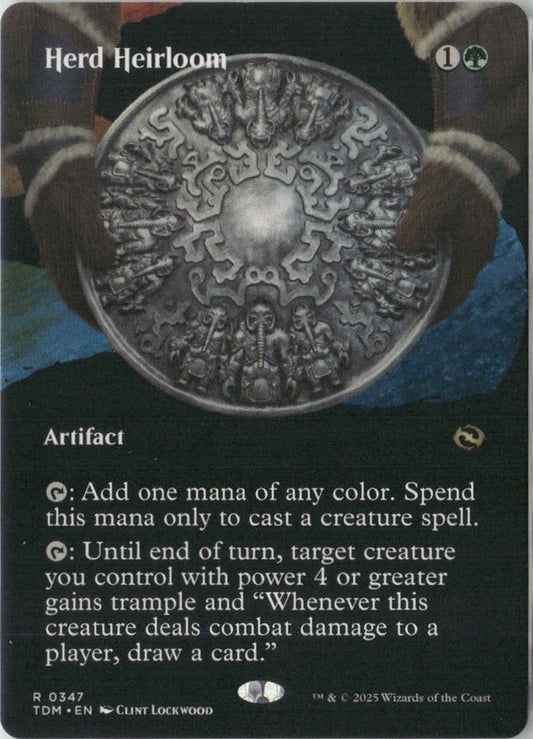 Scan Image | Herd Heirloom (Borderless) - Tarkir: Dragonstorm | [5B41BA52]