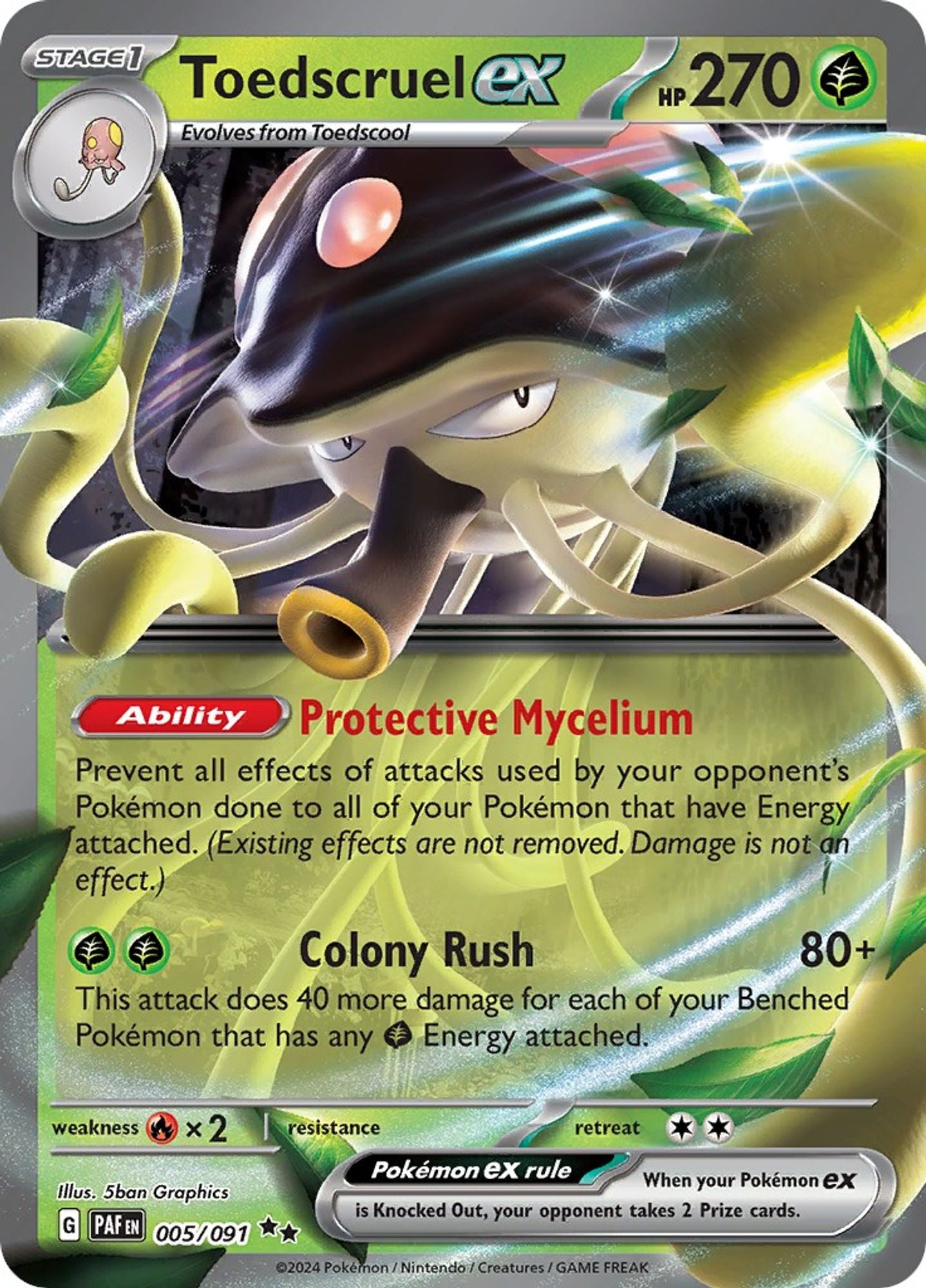 Toedscruel ex - 005/091 - SV: Paldean Fates