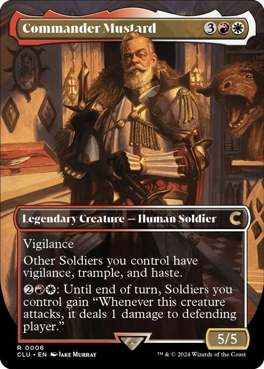 Commander Mustard (Borderless) - Ravnica: Clue Edition