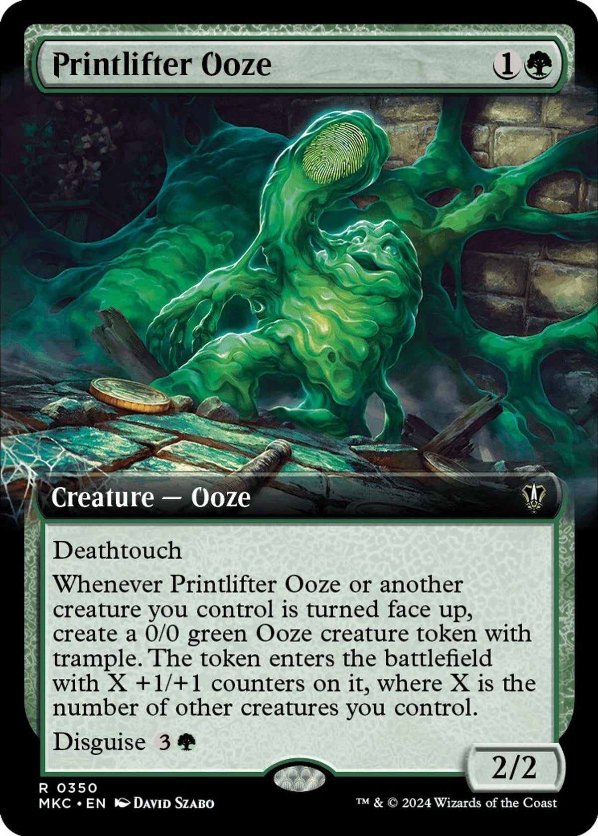 Printlifter Ooze (Extended Art) - Commander: Murders at Karlov Manor
