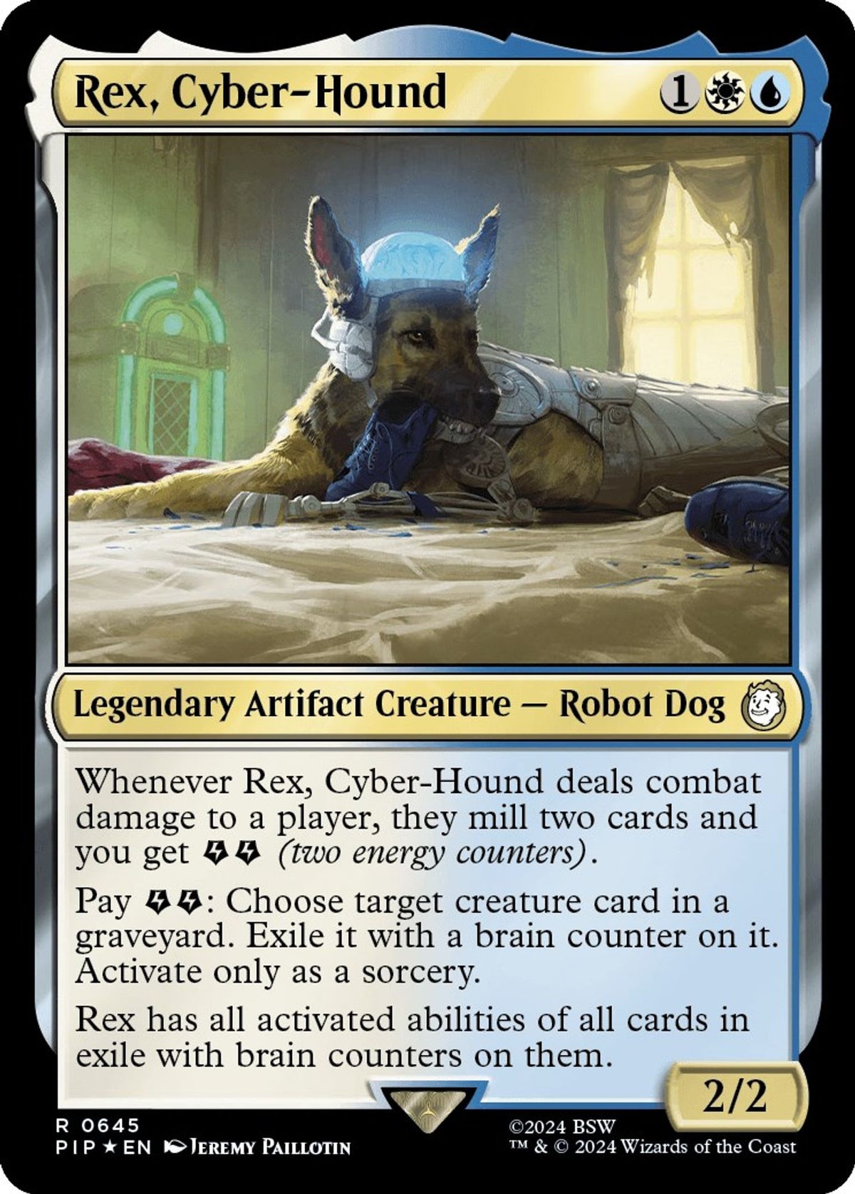 Rex, Cyber-Hound (Surge Foil) - Universes Beyond: Fallout