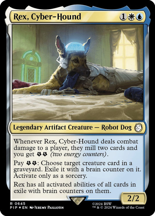 Rex, Cyber-Hound (Surge Foil) - Universes Beyond: Fallout