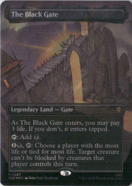 Scan Image | The Black Gate (Borderless) - The Hobbit: Eternal-Legal | [A3B9D8AF]