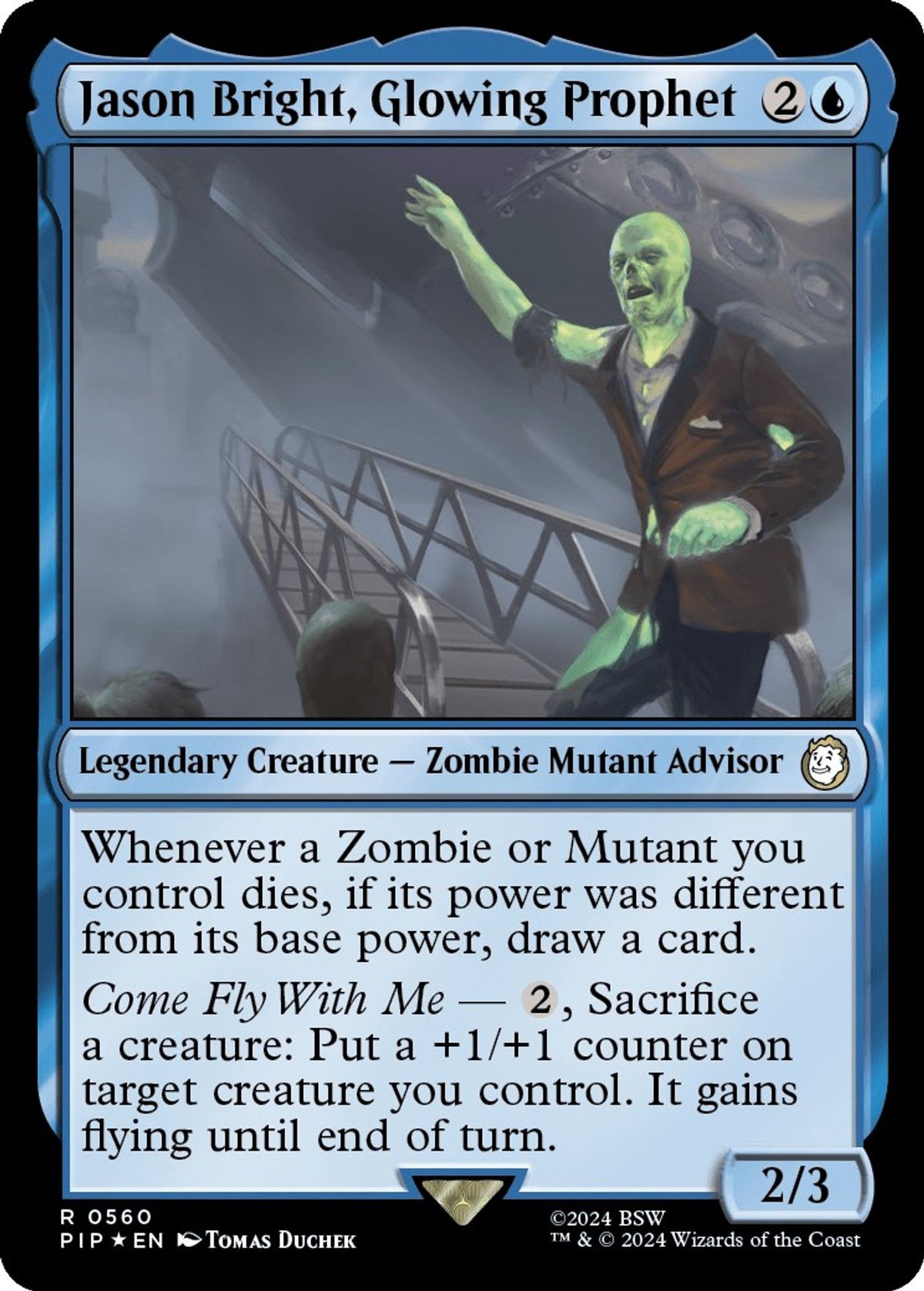 Jason Bright, Glowing Prophet (Surge Foil) - Universes Beyond: Fallout