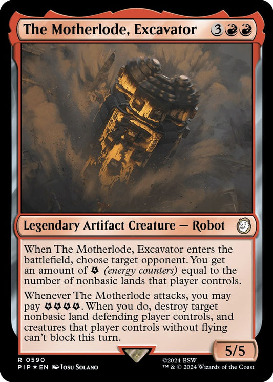 The Motherlode, Excavator (Surge Foil) - Universes Beyond: Fallout