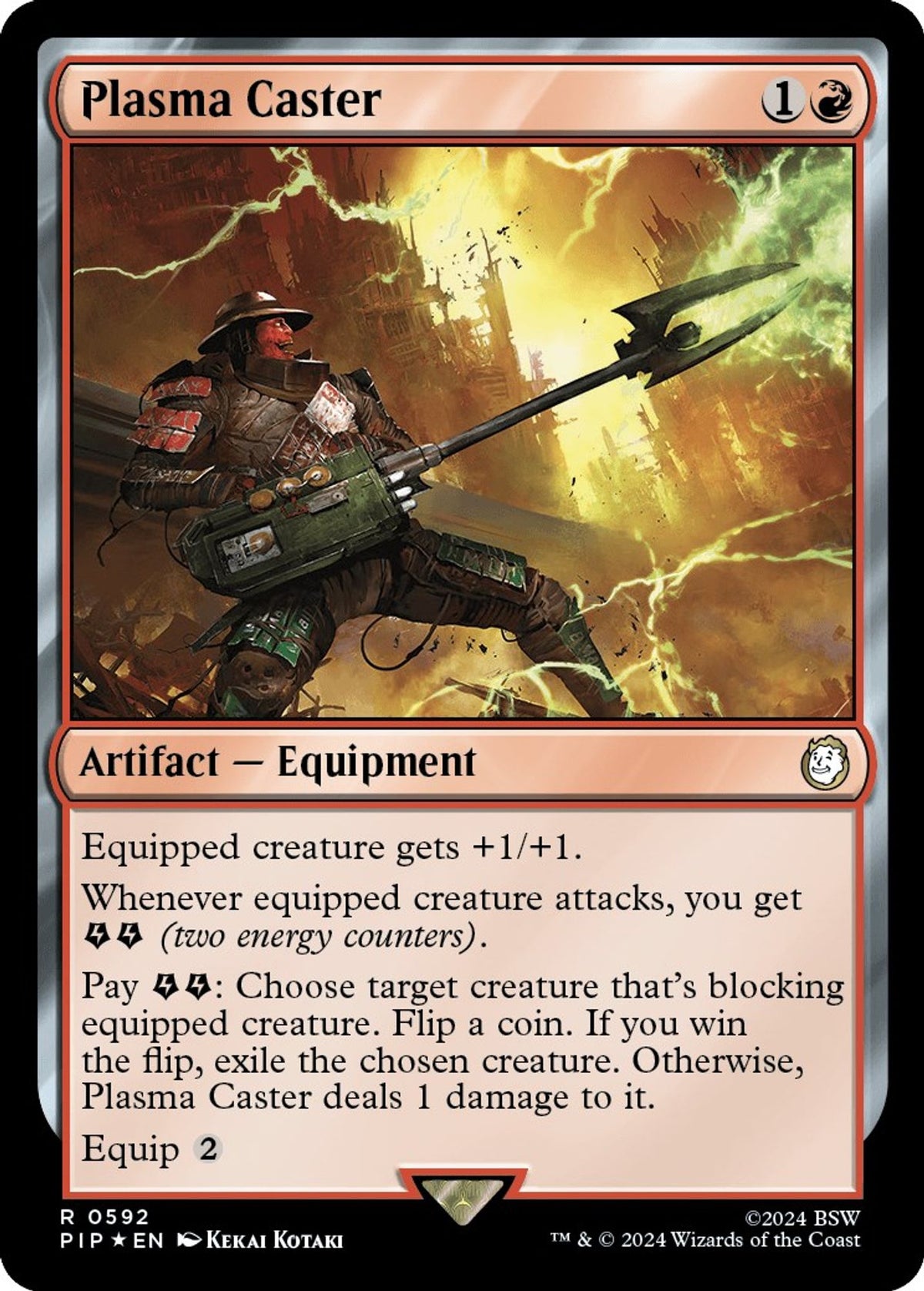 Plasma Caster (Surge Foil) - Universes Beyond: Fallout