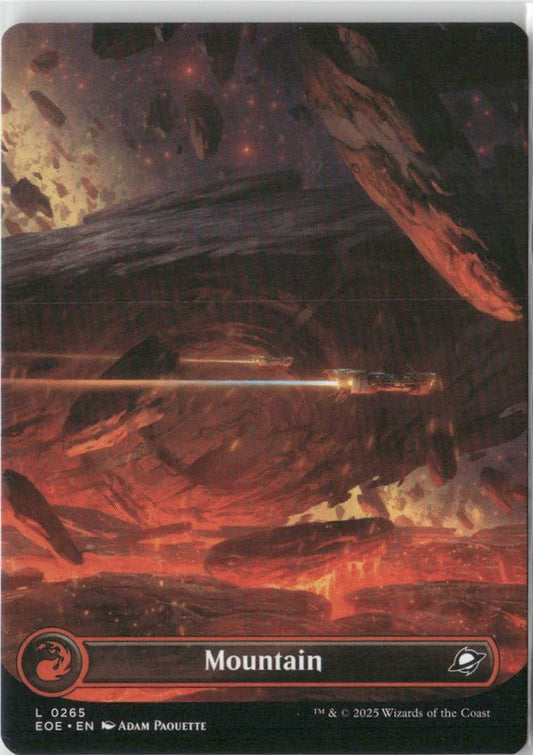 Scan Image | Mountain (0370) (Borderless) (Galaxy Foil) - Edge of Eternities | [3EE5653D]